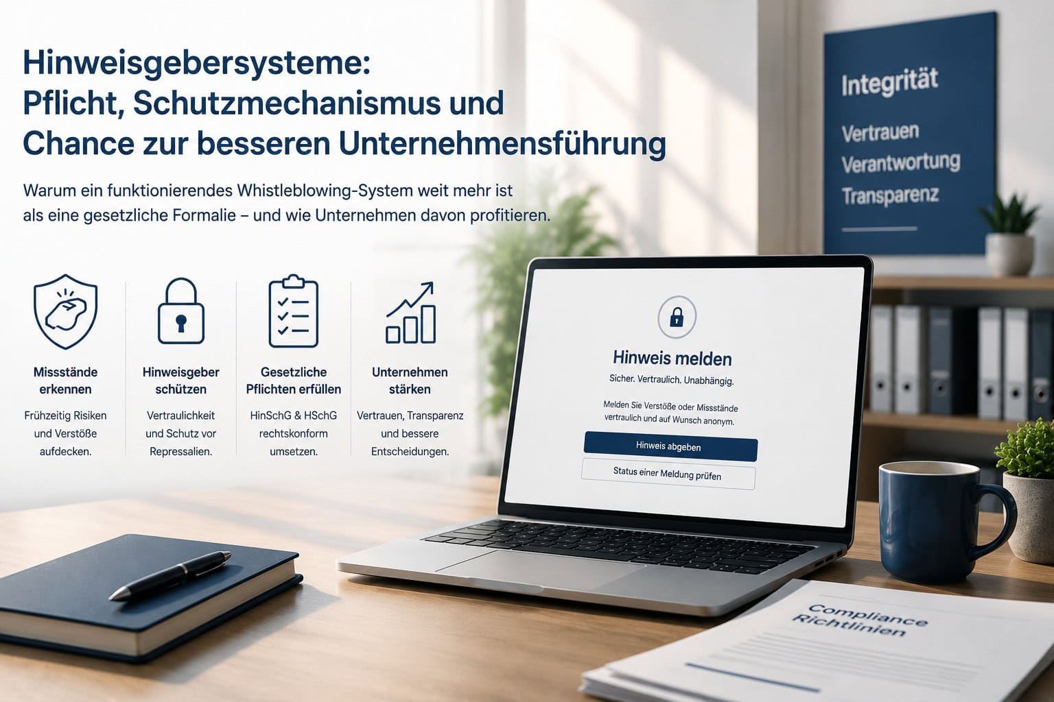 Hinweisgebersysteme: Pflicht, Schutzmechanismus und Chance zur besseren Unternehmensführung