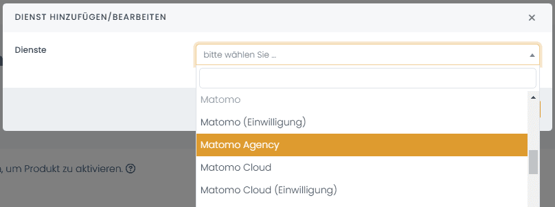 Selection of the correct integration, depending on consent, in order to be able to integrate Matomo/Piwik Pro in a legally compliant manner.